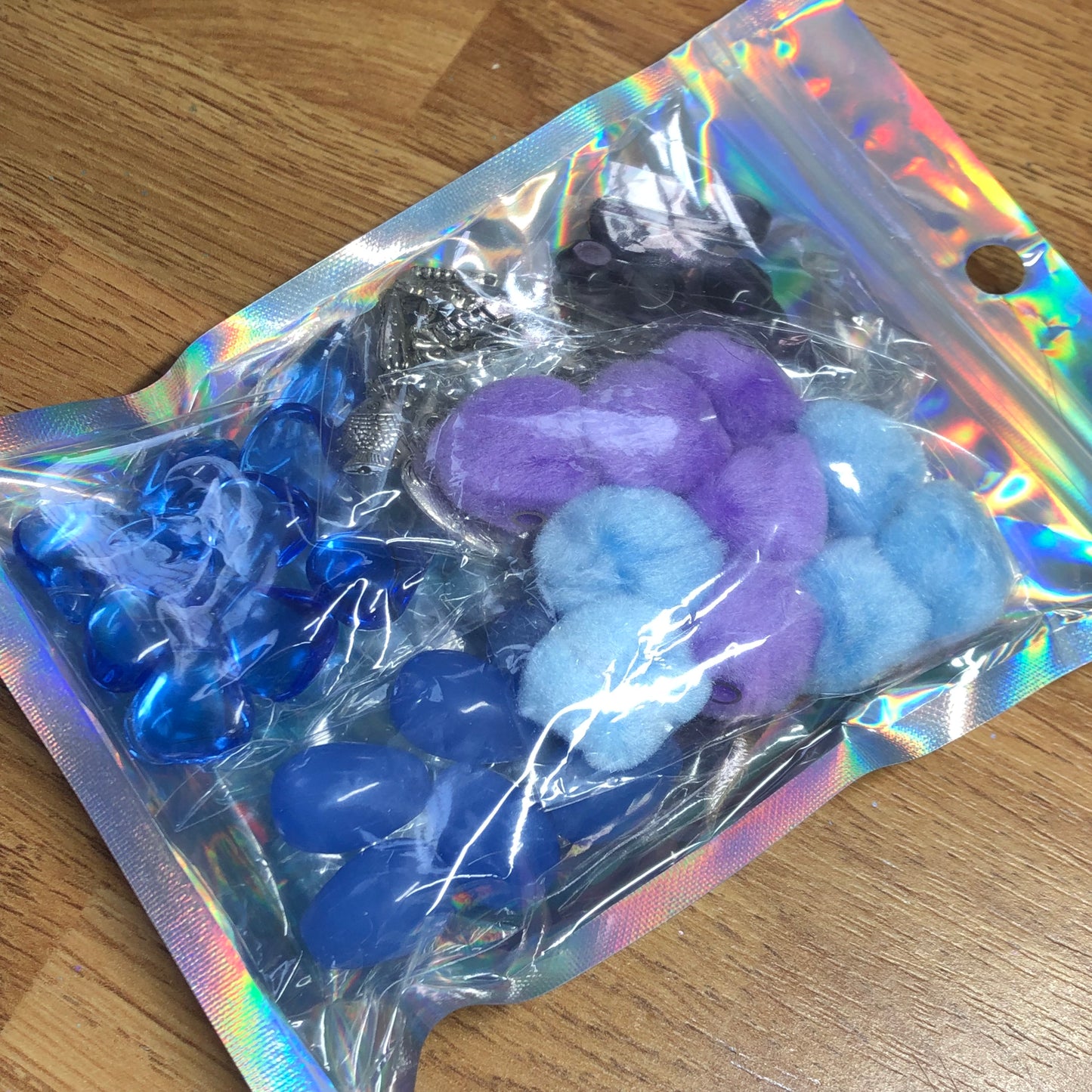 Blue and purple bead bundle pack 01