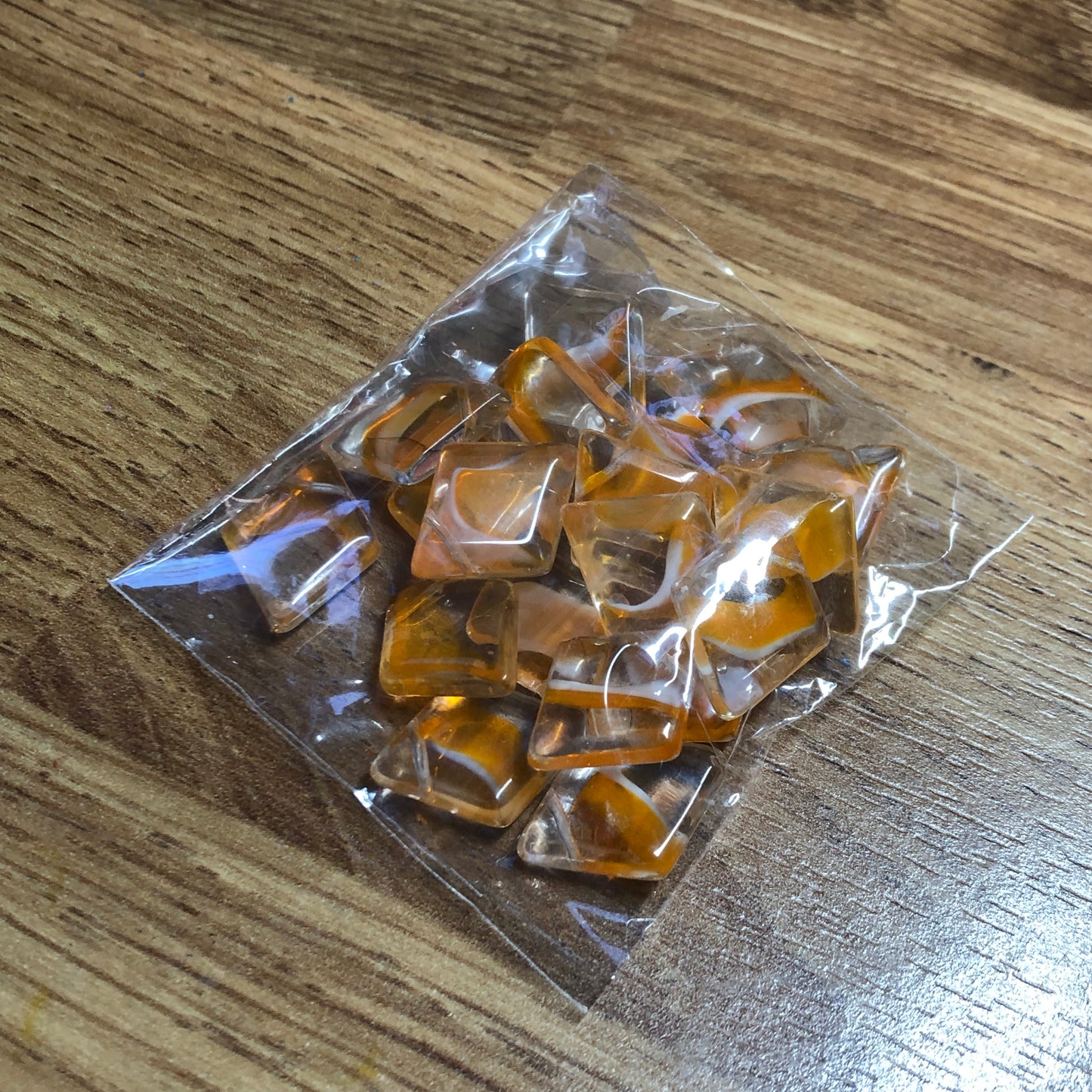 Orange bead and charm bundle pack 02