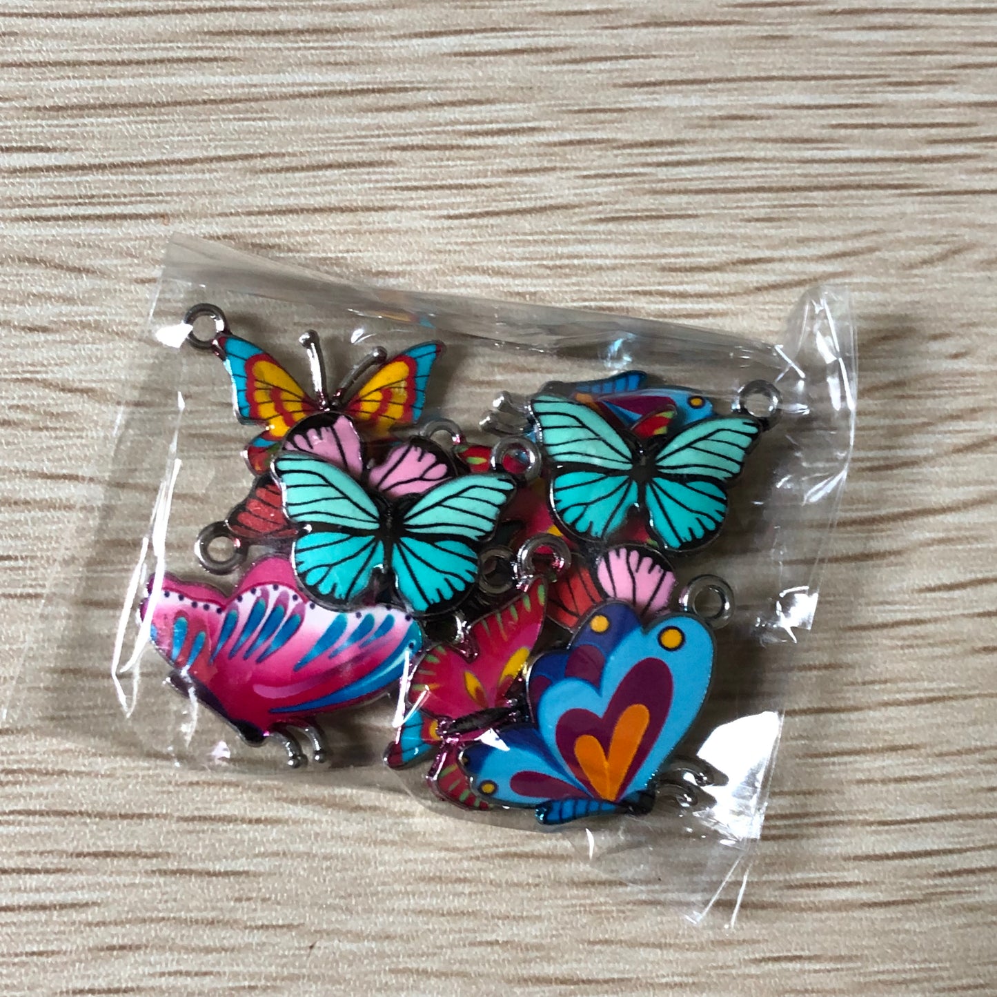 Bead and charm jewellery making bundle 05 butterflies and flowers