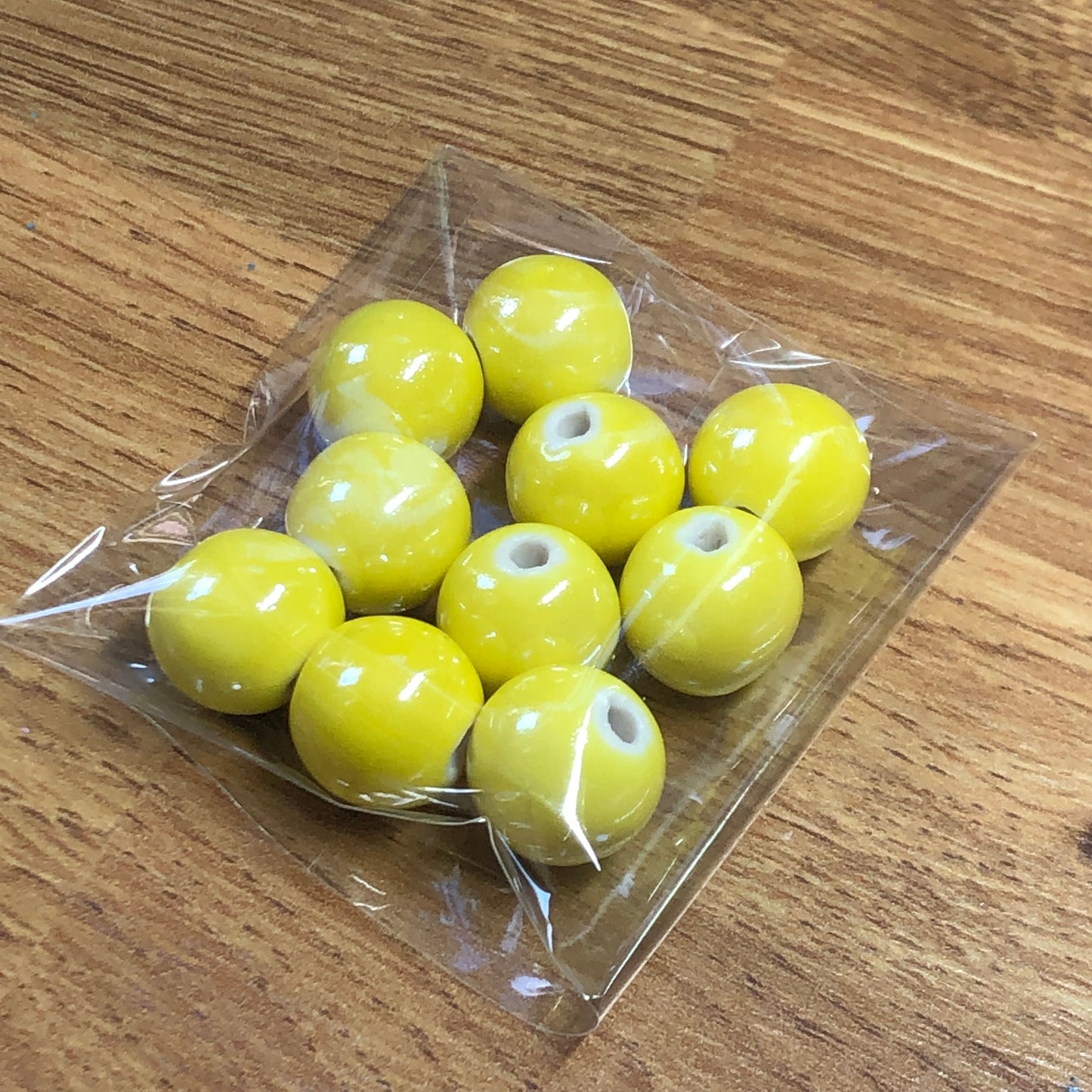 Yellow green bead and charm bundle pack 01