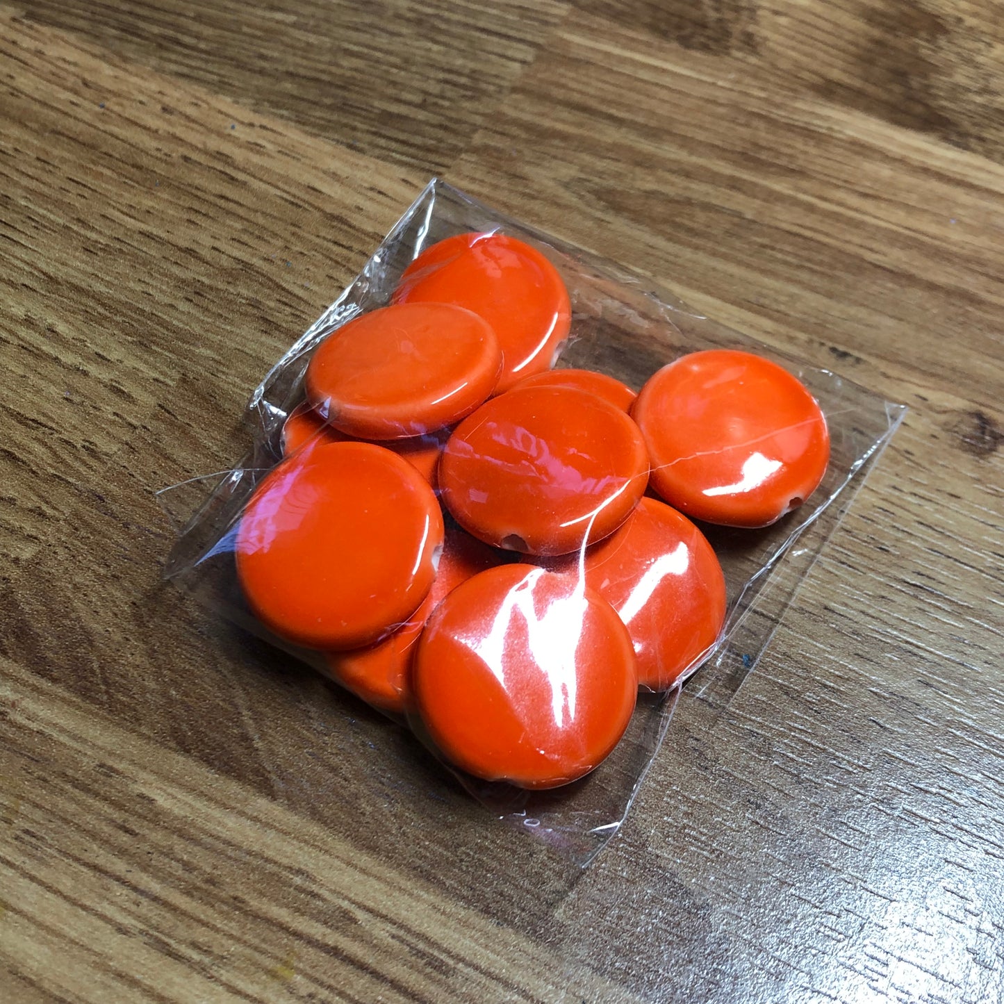 Orange bead and charm bundle pack 02