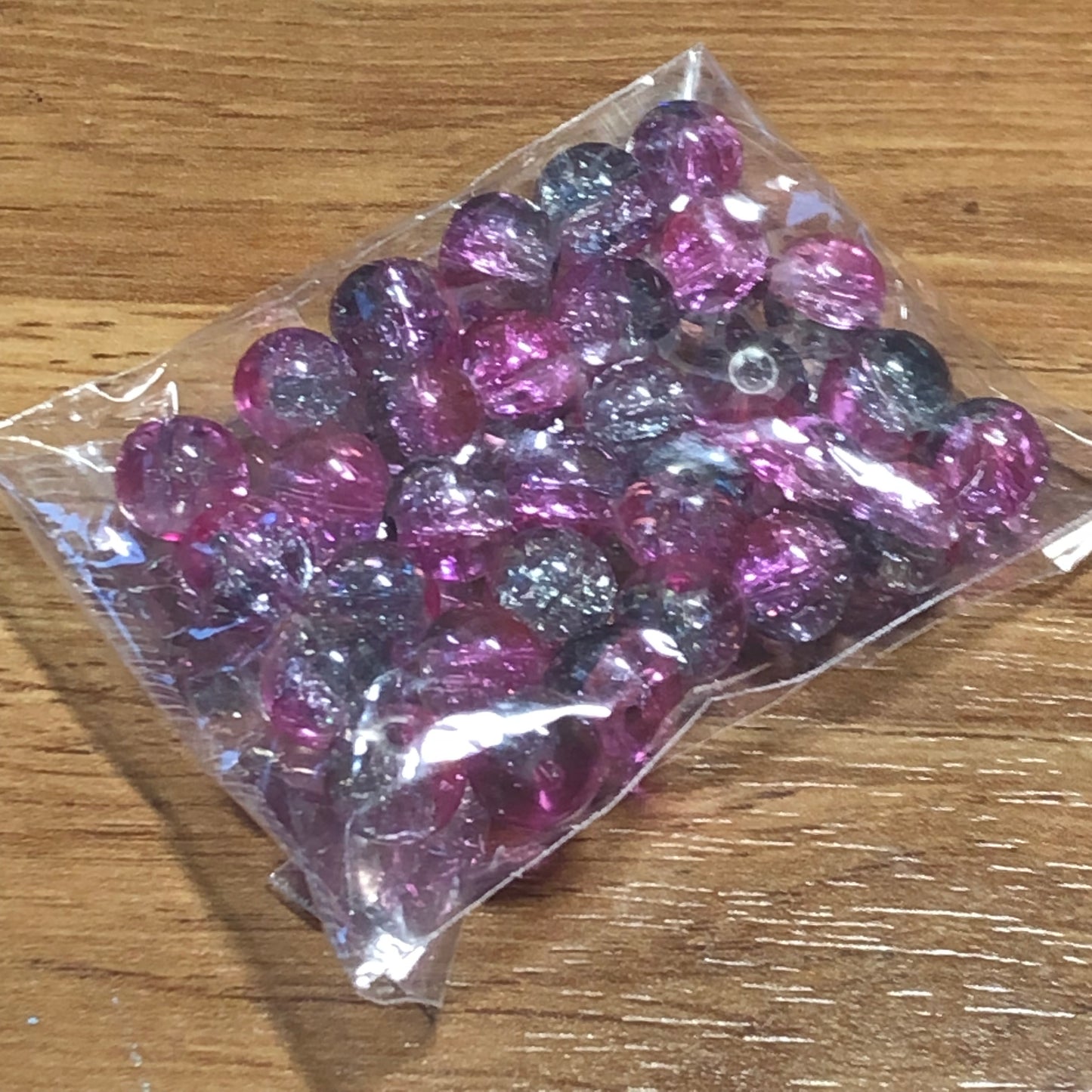 Romantic bead bundle pack 01 including pink beads and heart charms