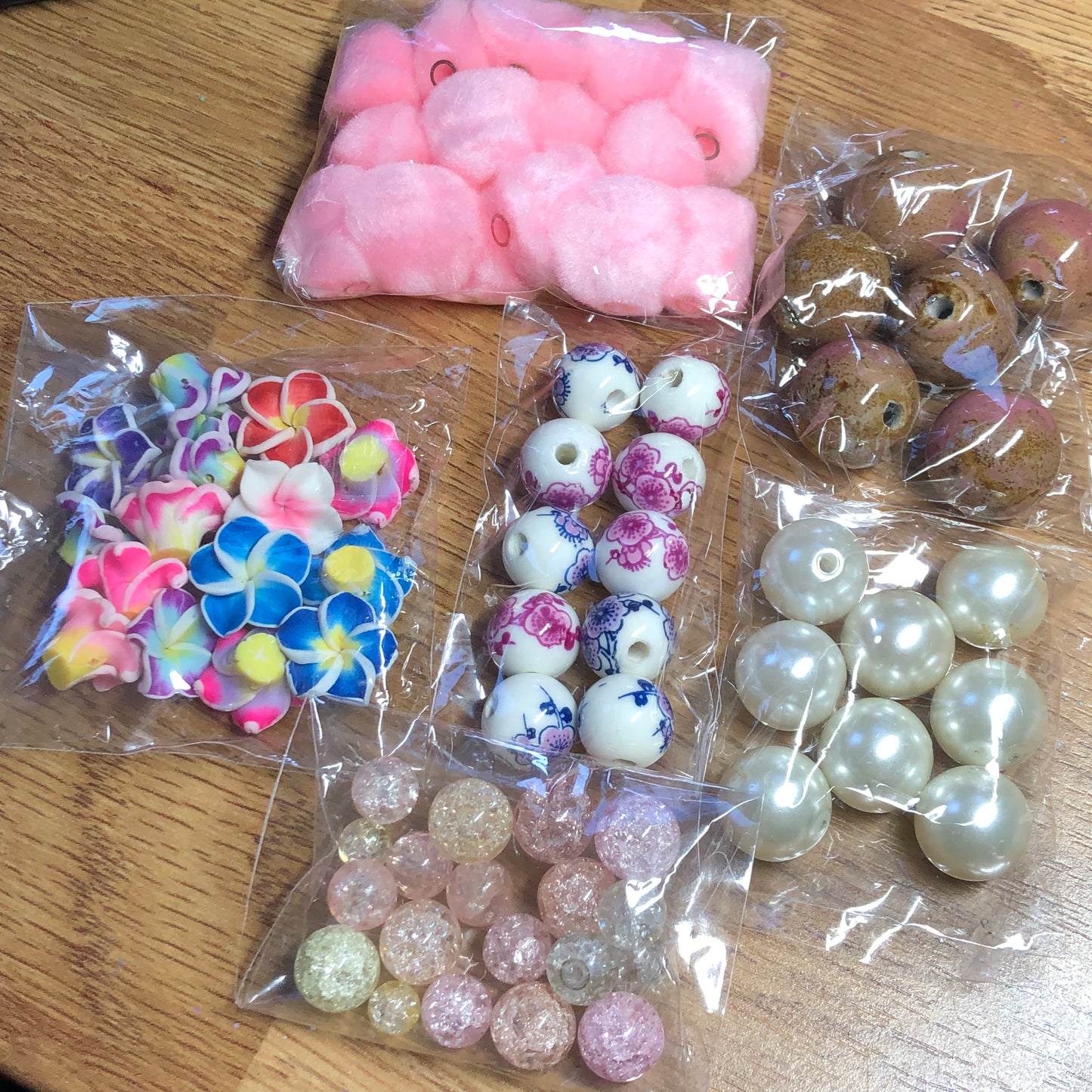 Pink bead bundle pack 02