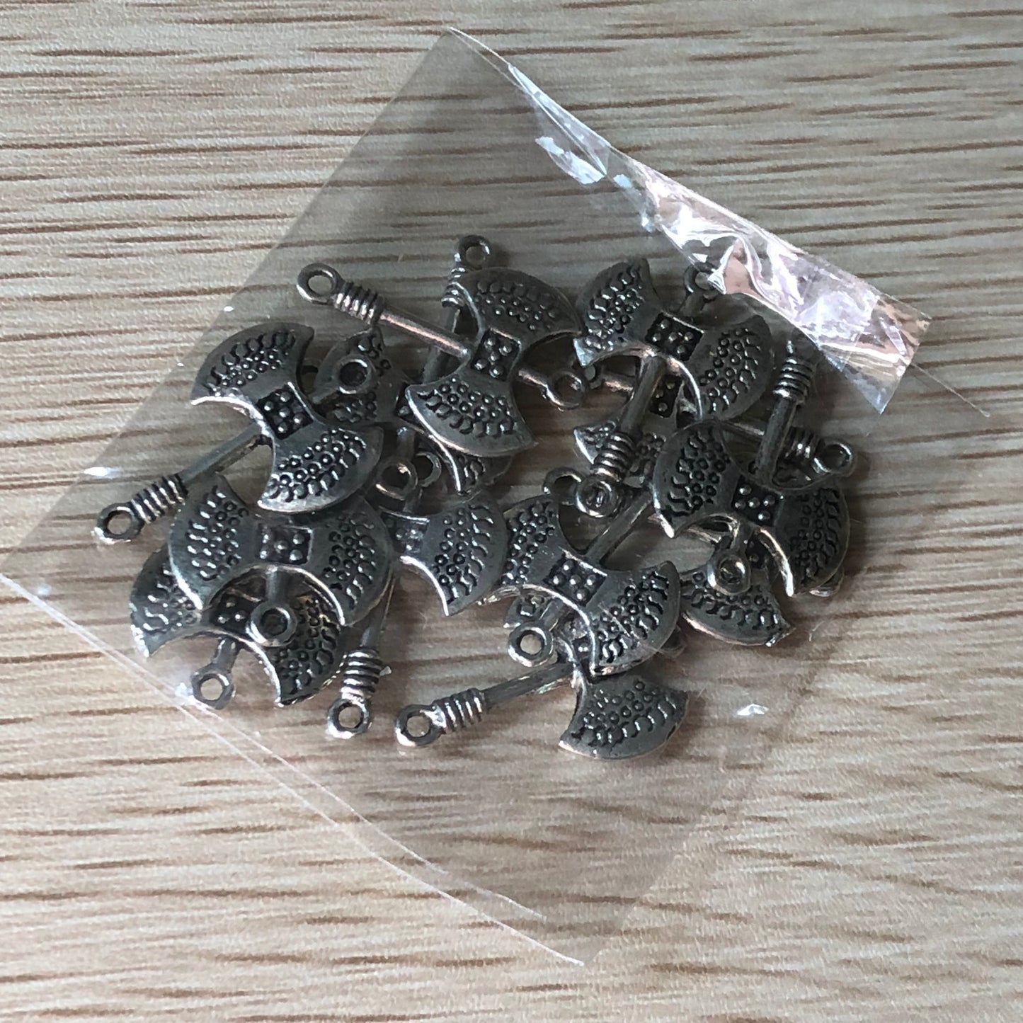 Bead and charm jewellery making bundle 10 with stripes and leaves