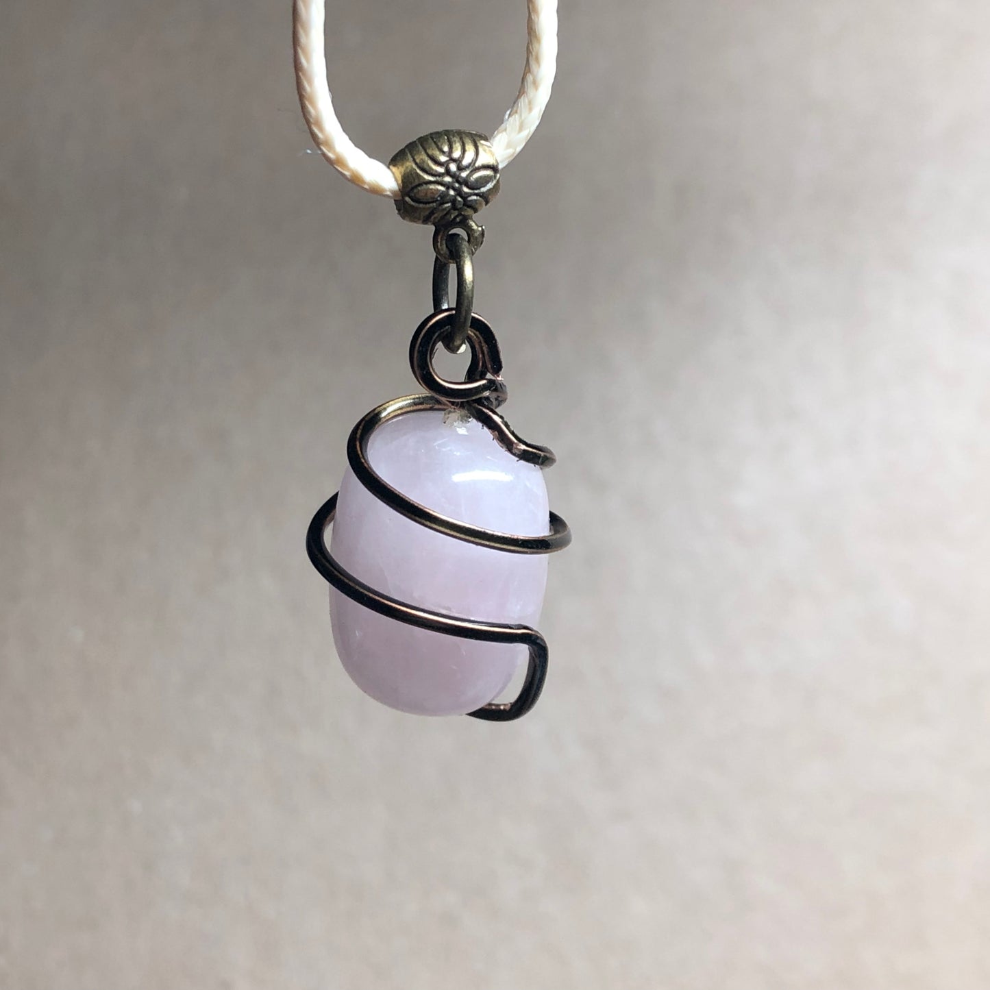 Cora - Rose Quartz handmade necklace and earrings gift set