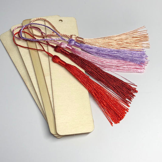 Flower coloured wooden bookmark kit