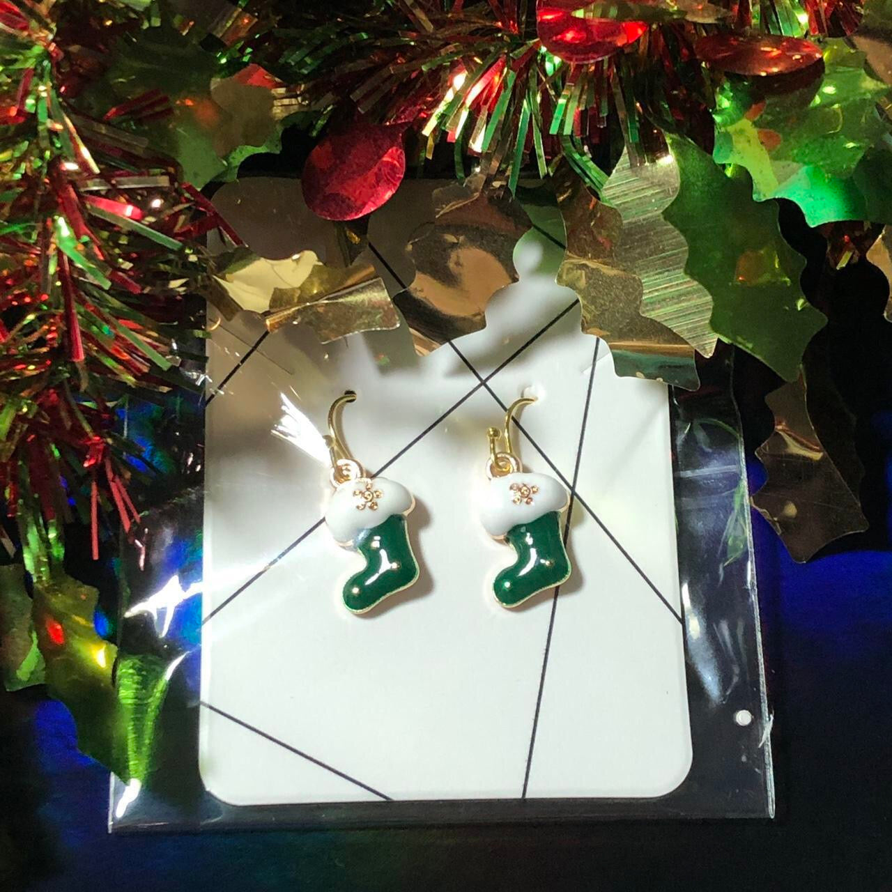 Dancer - Three pairs Christmas earrings Santa Boots Snowman