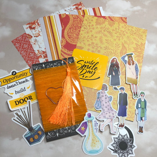 Ribbon and sticker journal pack