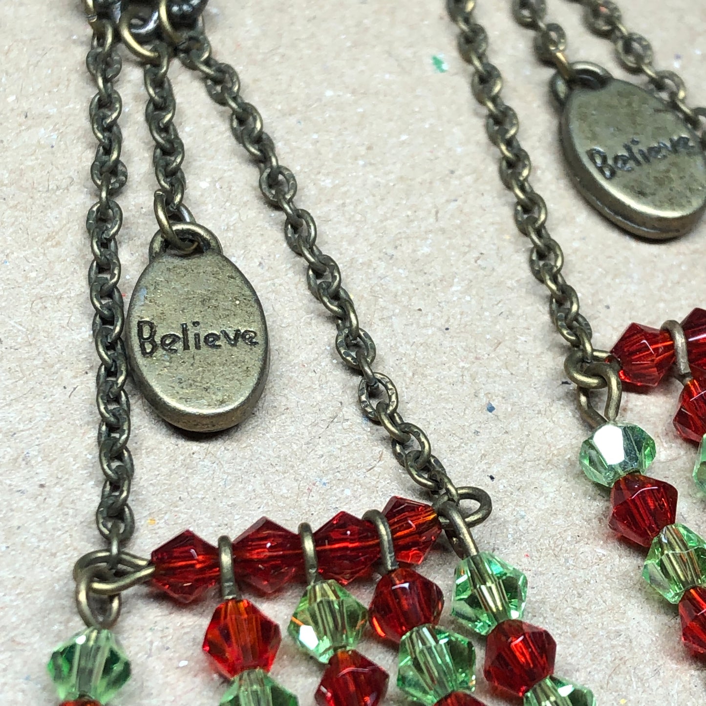 Jaya - Very long crystal Believe earrings