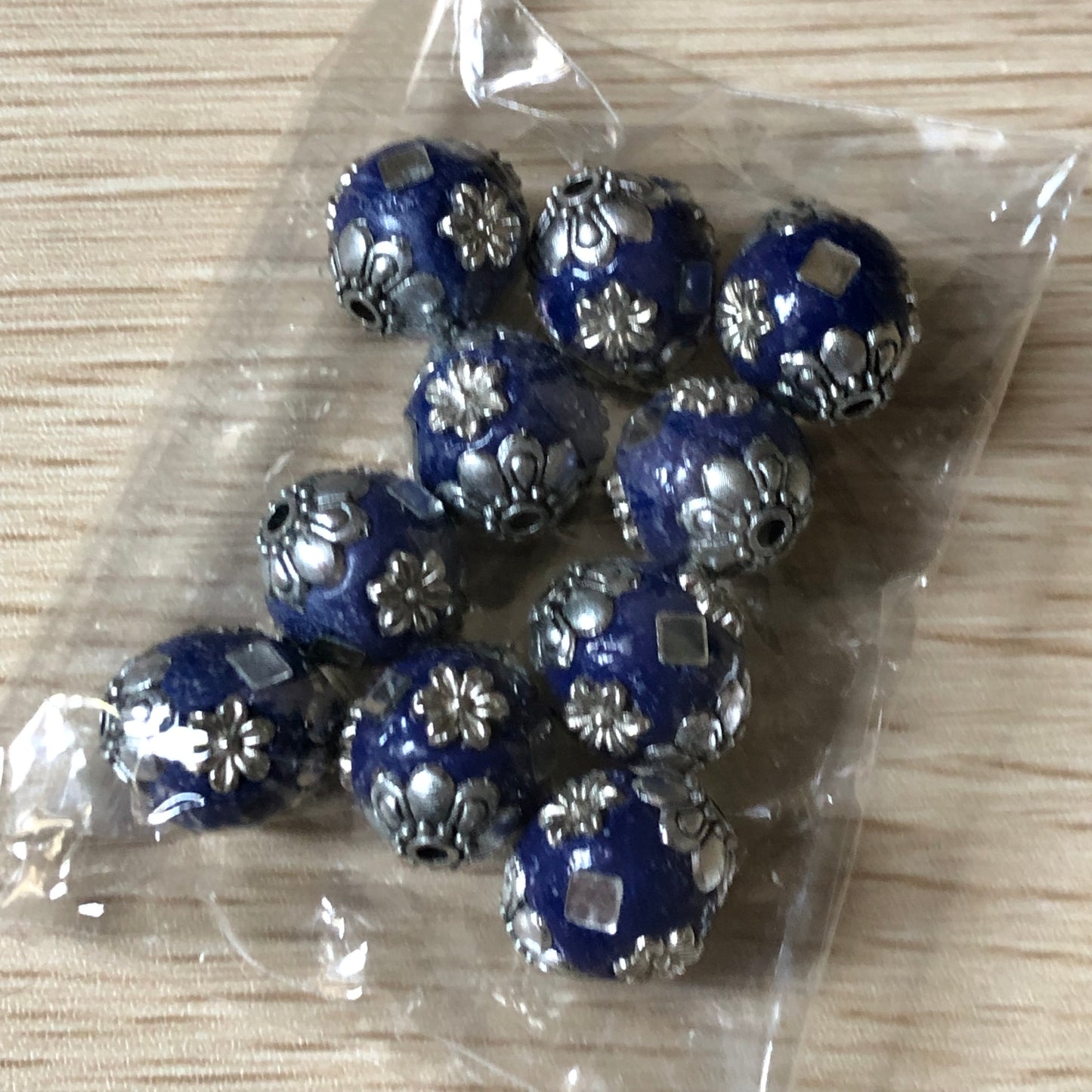 Bead and charm jewellery making bundle 16 with spearmint blue beads