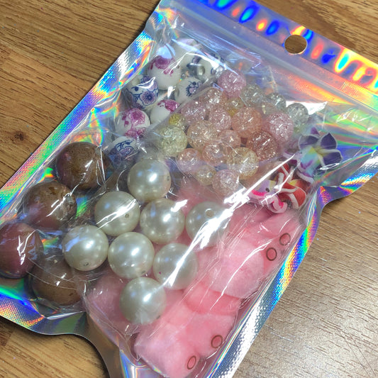 Pink bead bundle pack 02