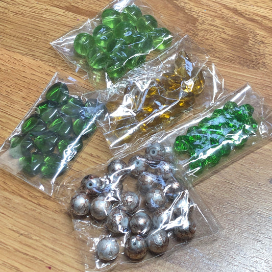 Green and Yellow bead bundle pack 02