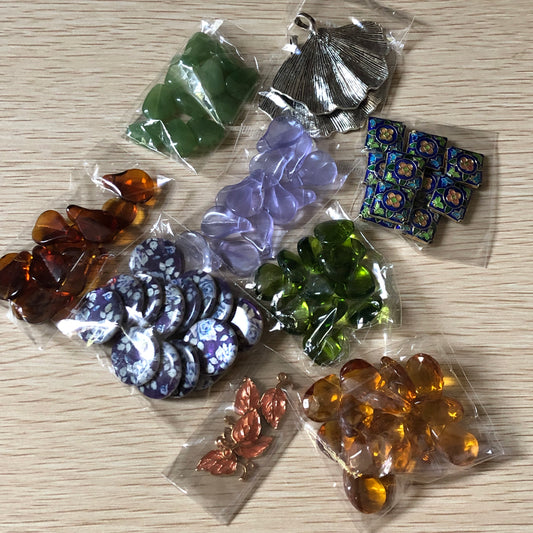 Bead and charm jewellery making bundle 02 including with cloisonné beads