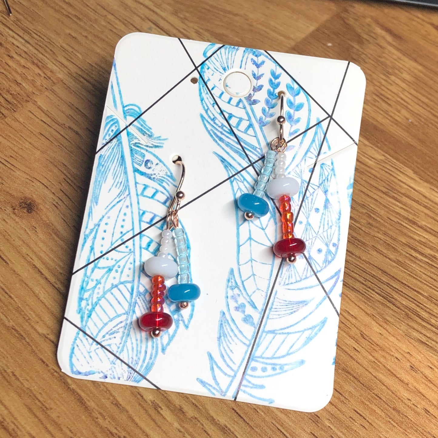 Quirky - colourful glass earrings