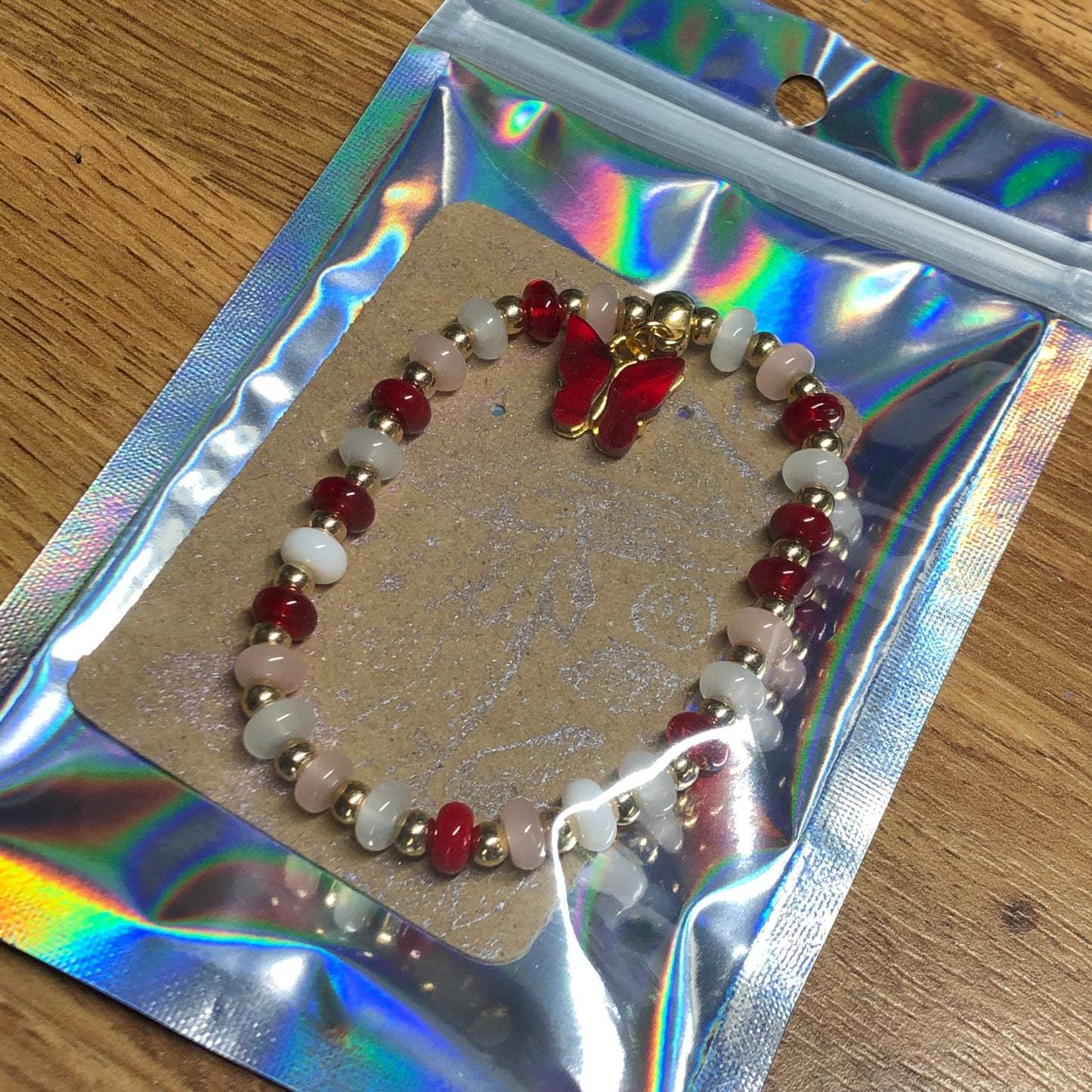 Vampira - Butterfly elasticated bracelet