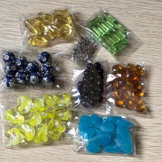 Bead and charm jewellery making bundle 16 with spearmint blue beads