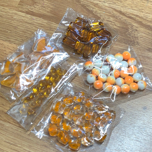 Orange bead bundle pack 01