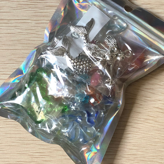 Bead and charm jewellery making bundle 12 with mermaids
