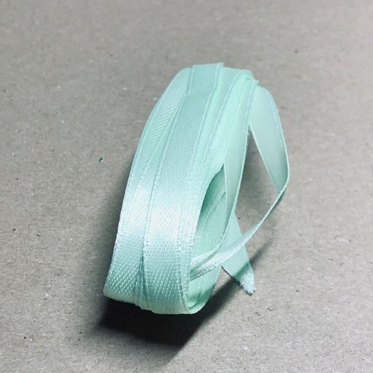 Mint green satin ribbon 2m