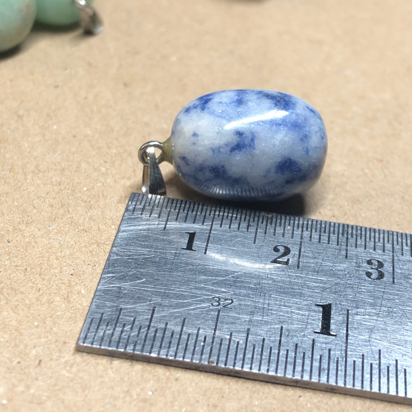 Sodalite and Aventurine pendant charms