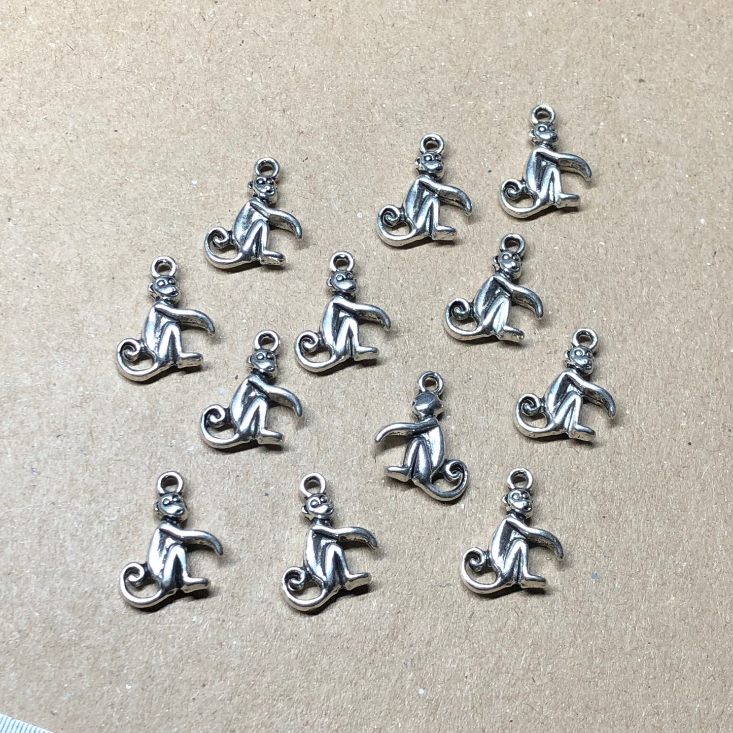 Twelve monkey animal charms