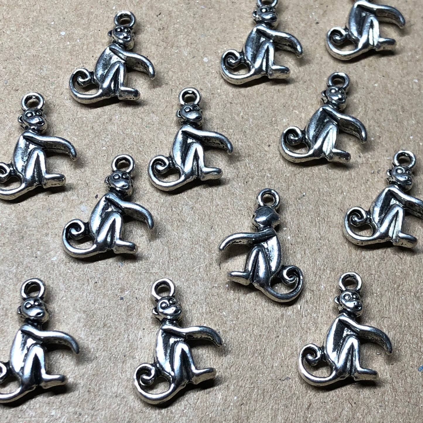 Twelve monkey animal charms