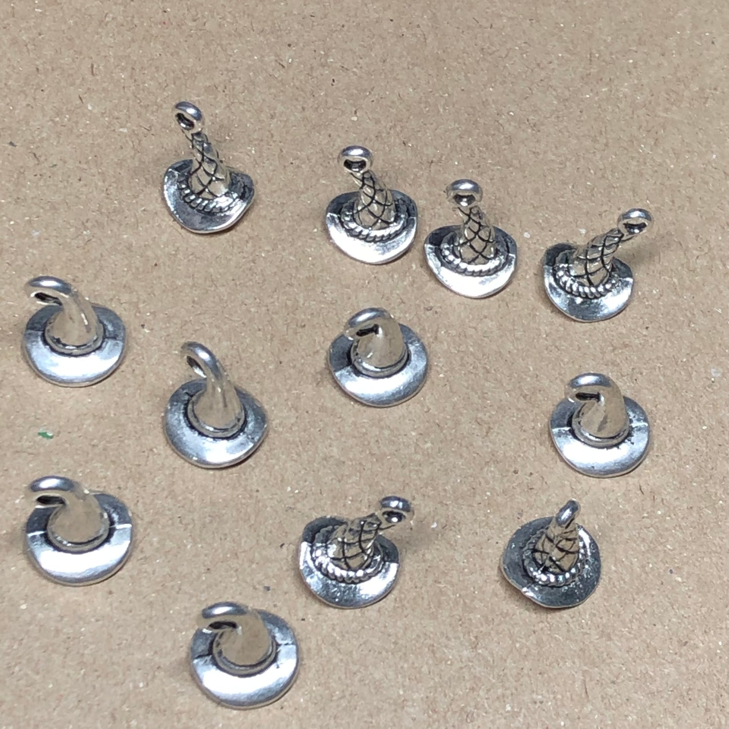 Twelve witch wizard hat charms