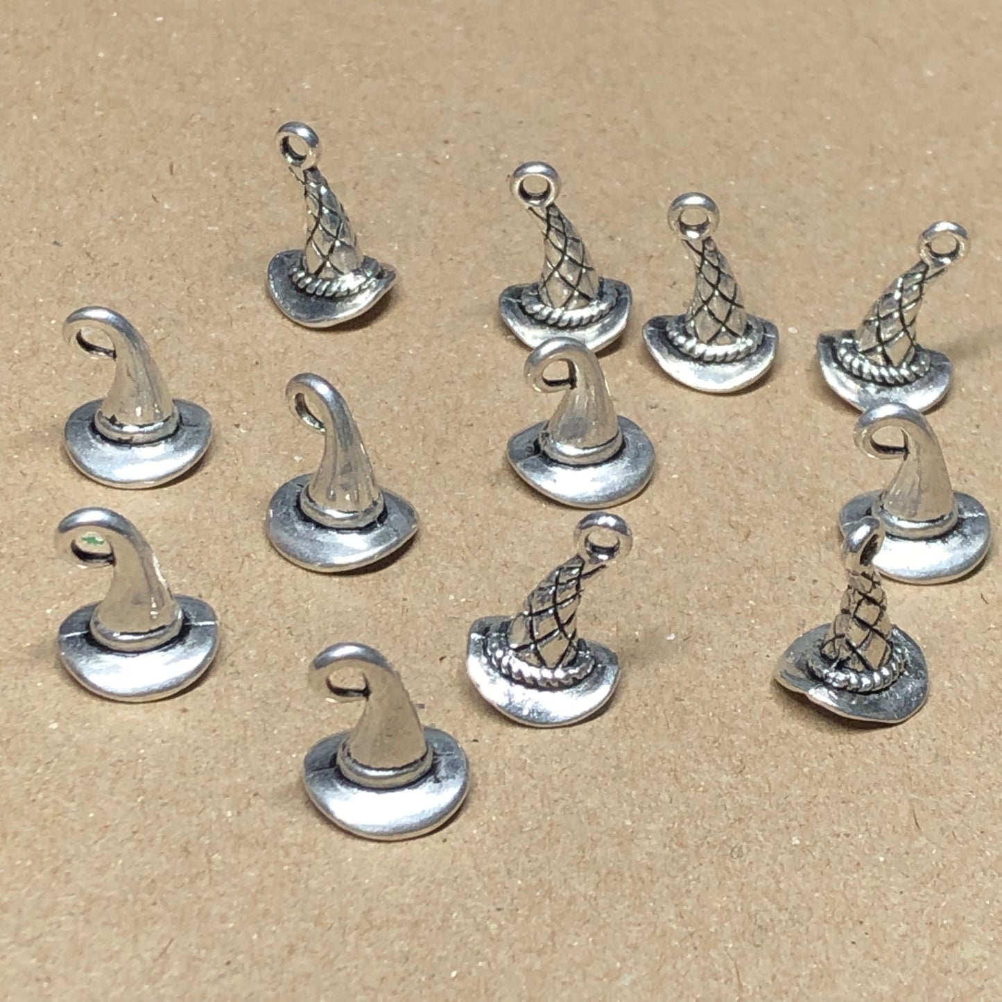 Twelve witch wizard hat charms