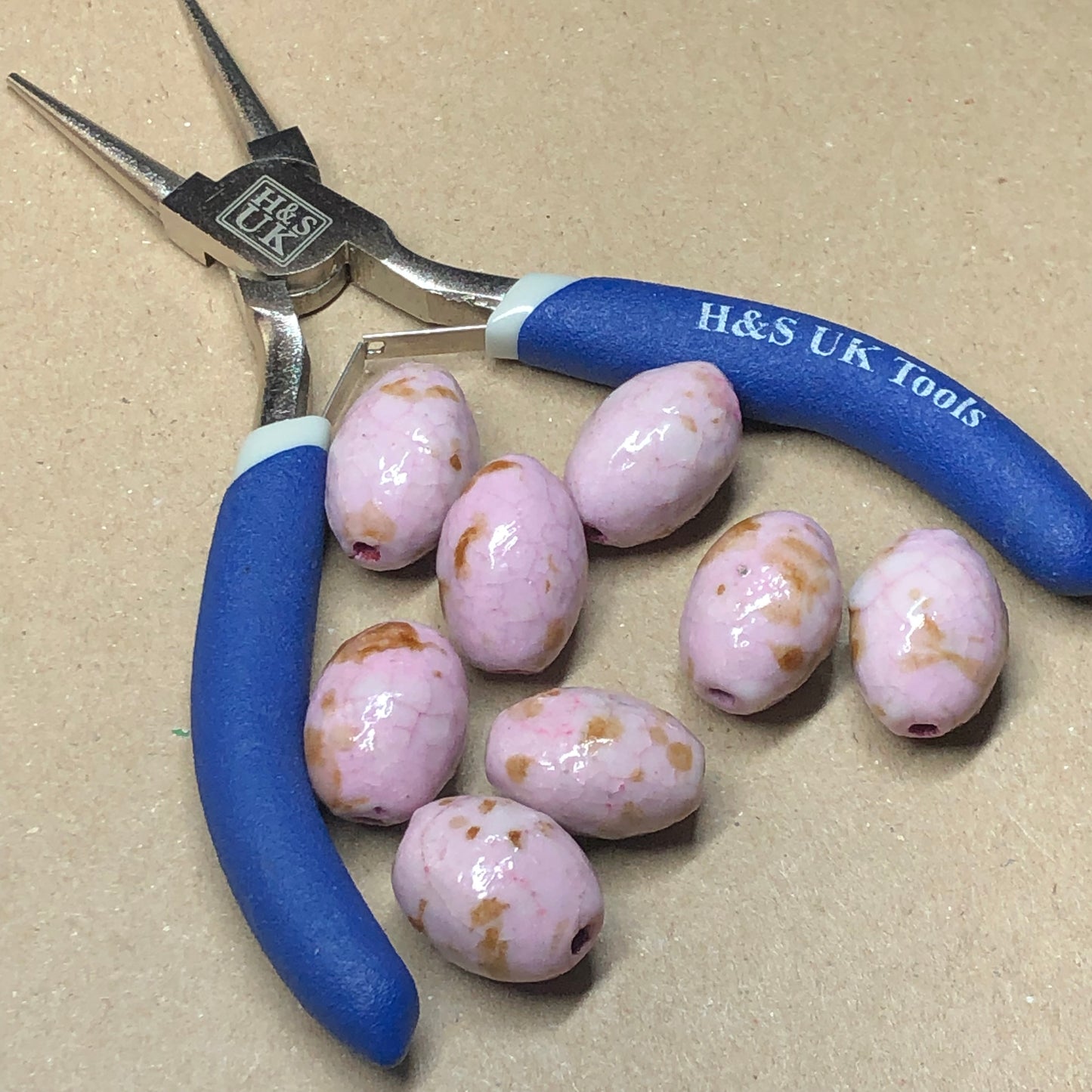 Pink dragon egg beads