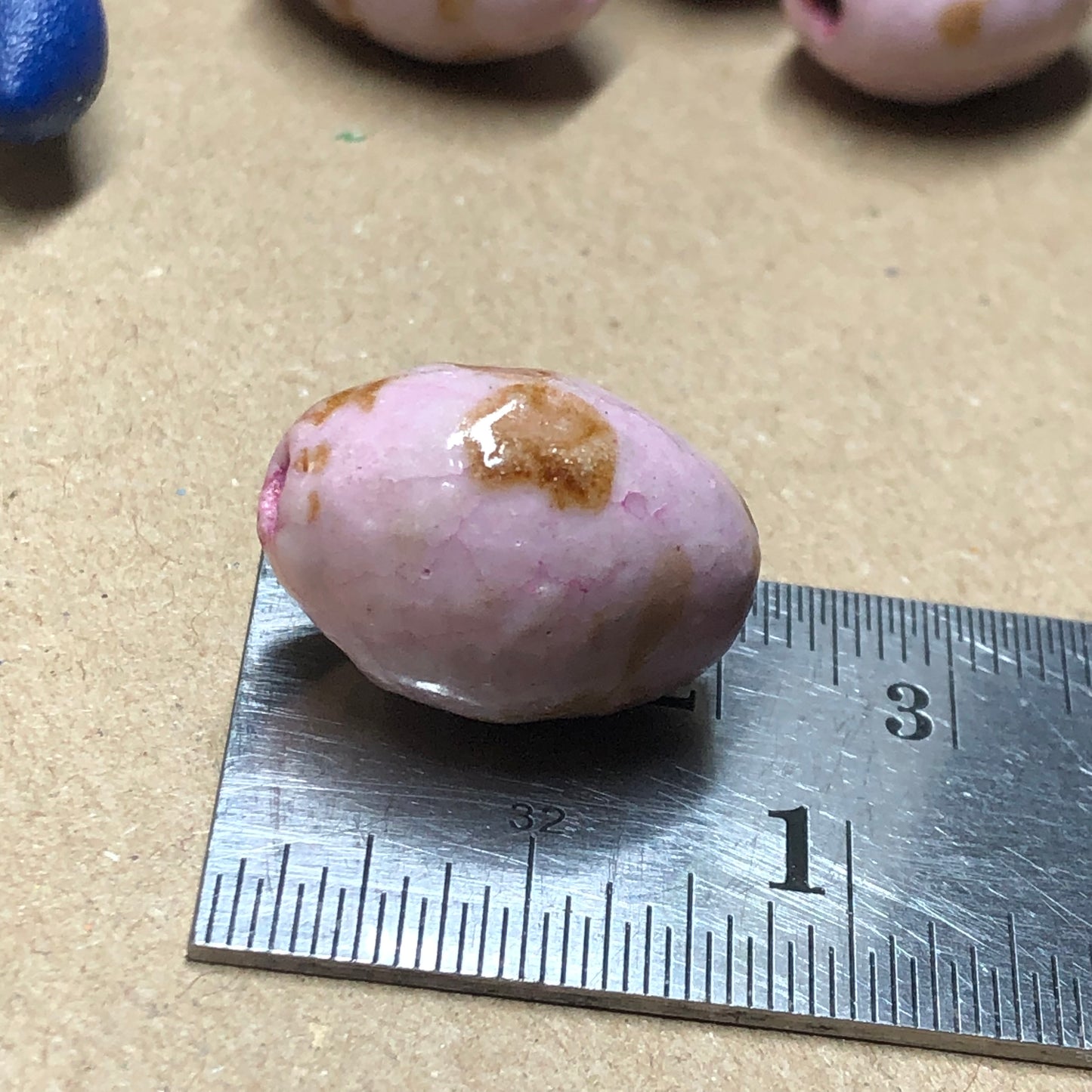 Pink dragon egg beads