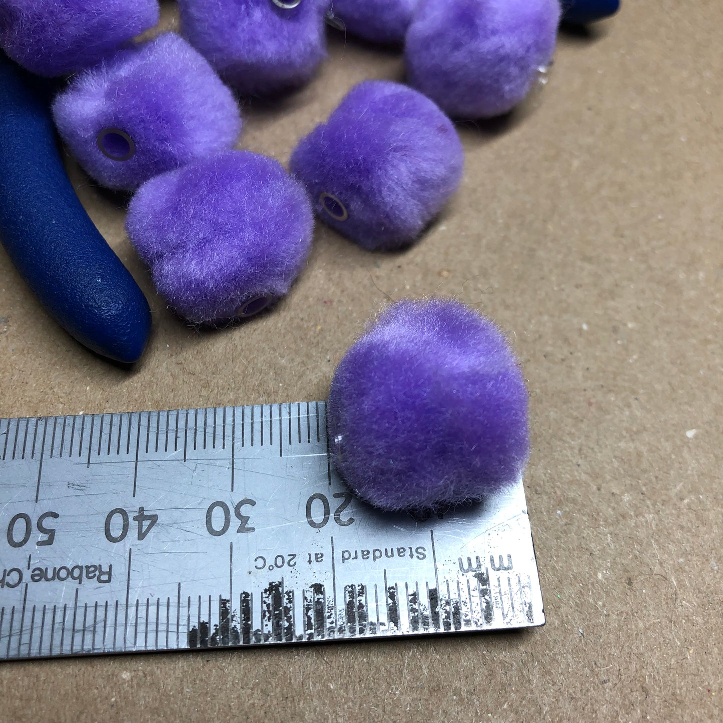 Purple fur beads