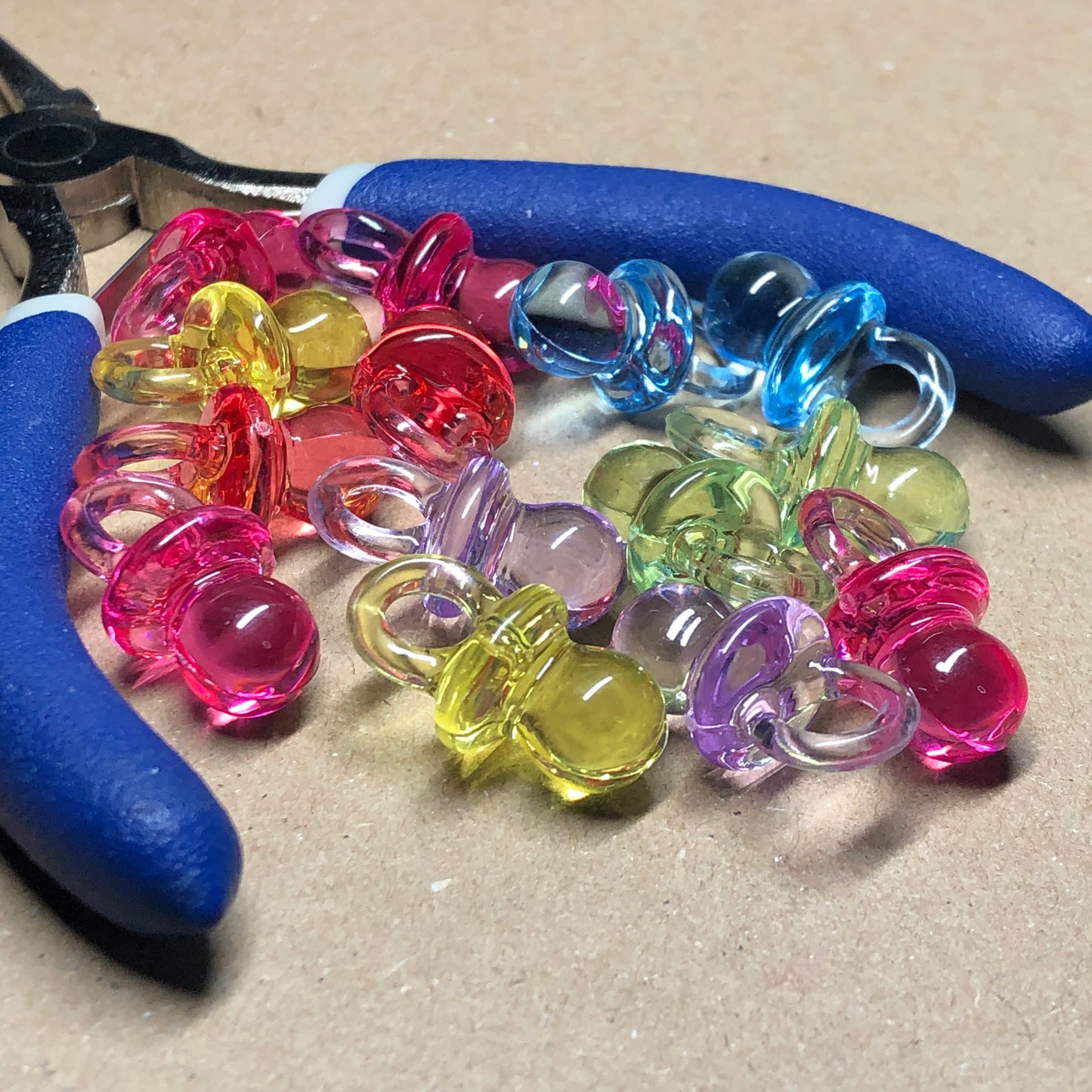 Acrylic pacifier dummy charms