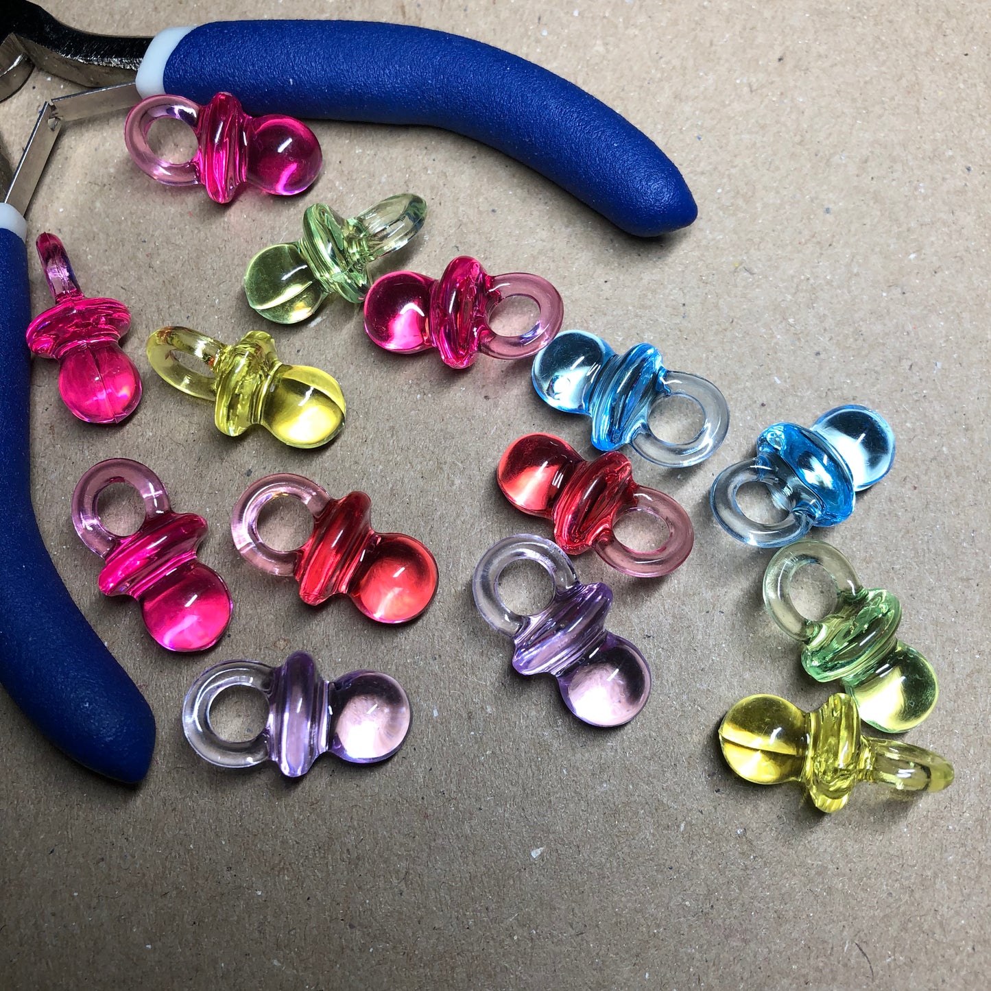 Acrylic pacifier dummy charms