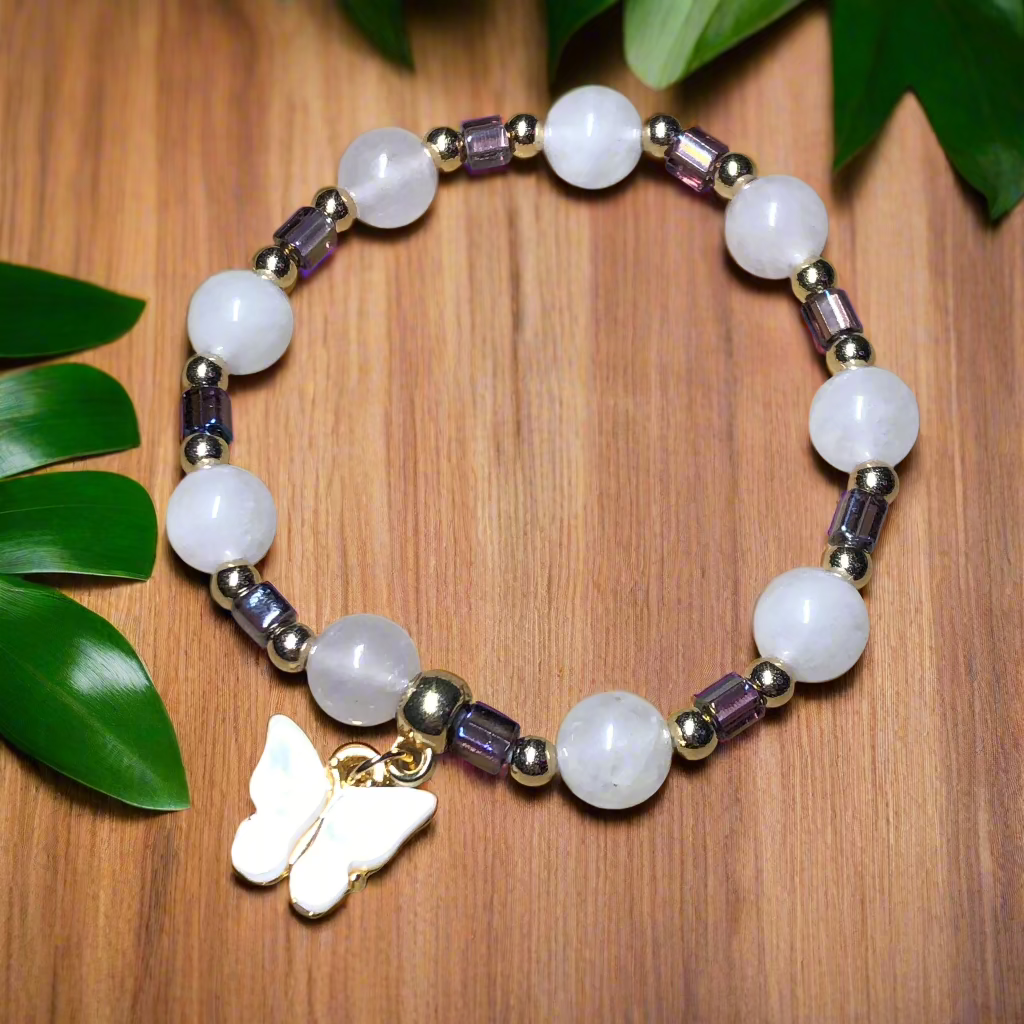 Snowy Flutters elasticated bracelet