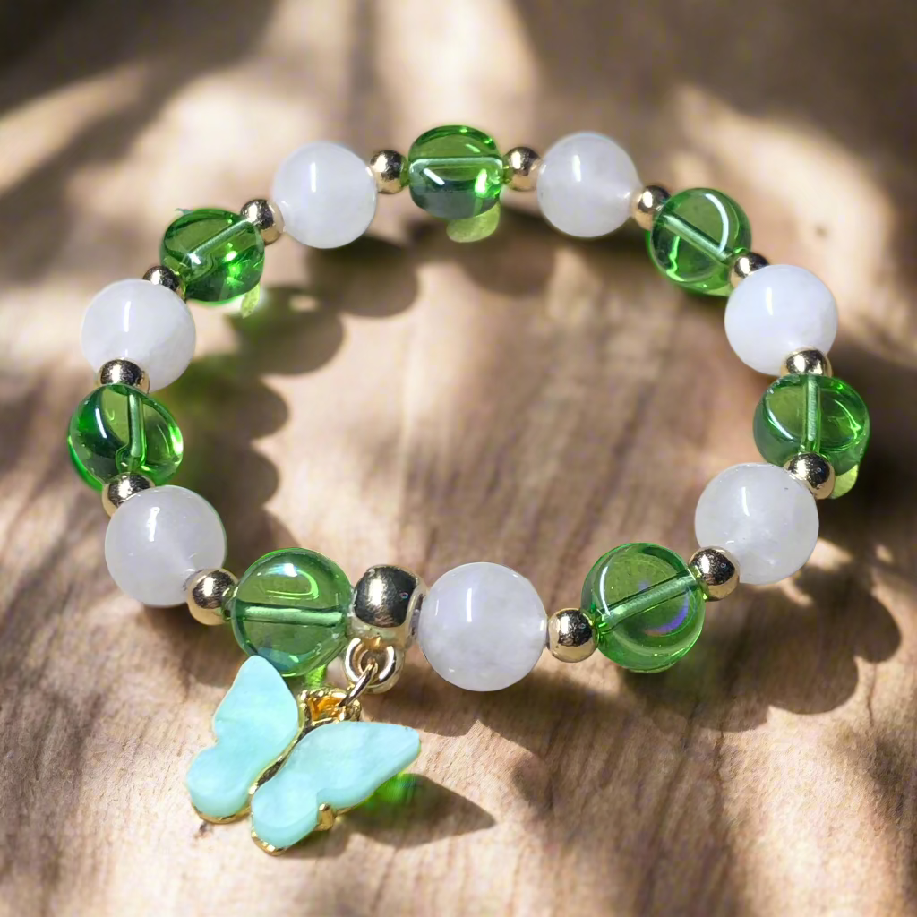 Mint Flutters elasticated bracelet