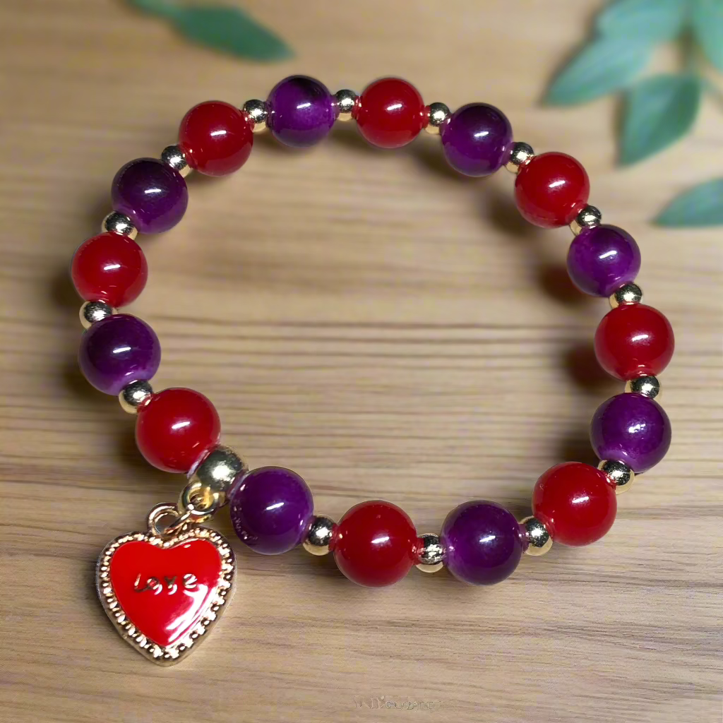 Fruity Heart elasticated bracelet