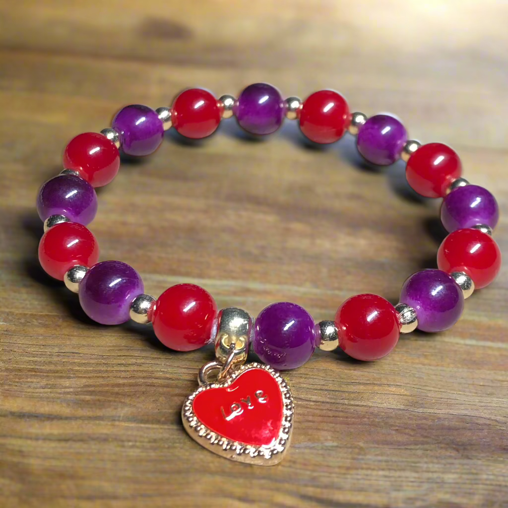 Fruity Heart elasticated bracelet