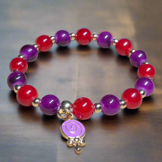 Lavender Candy elasticated bracelet