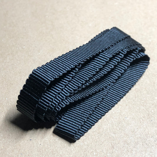 Black zigzag grosgrain ribbon 95cm