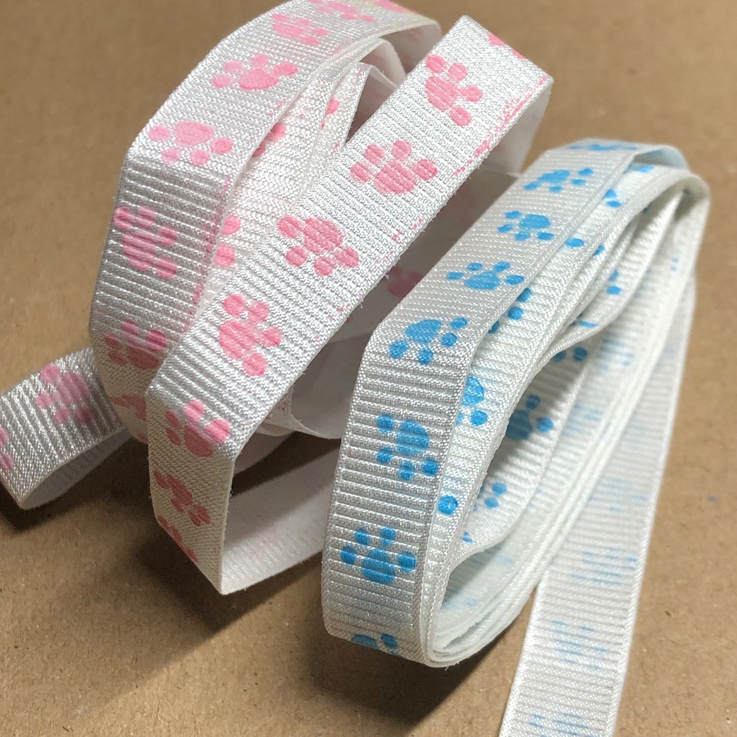 Pawprint craft ribbon pack 1.7m