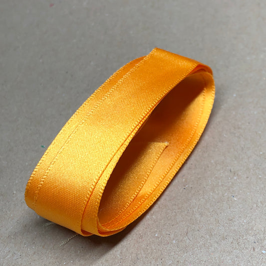 Golden yellow satin ribbon 1m 34cm