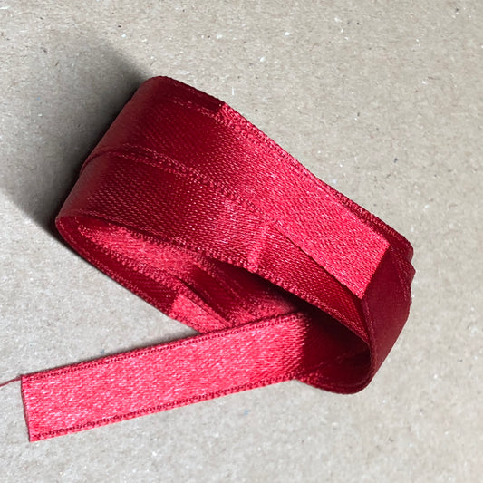 Red satin ribbon 1m 45cm