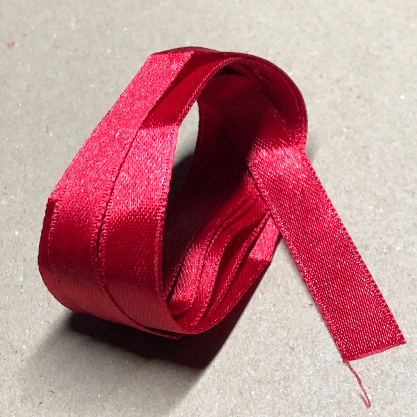 Red satin ribbon 1m 45cm