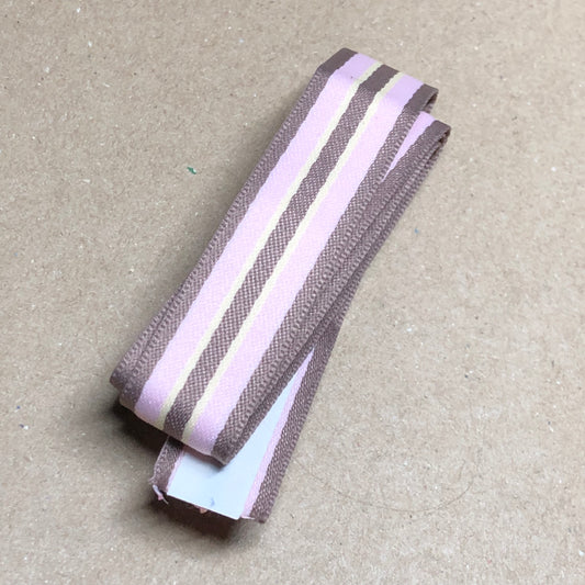 Neopolitan stripe adhesive ribbon 58cm