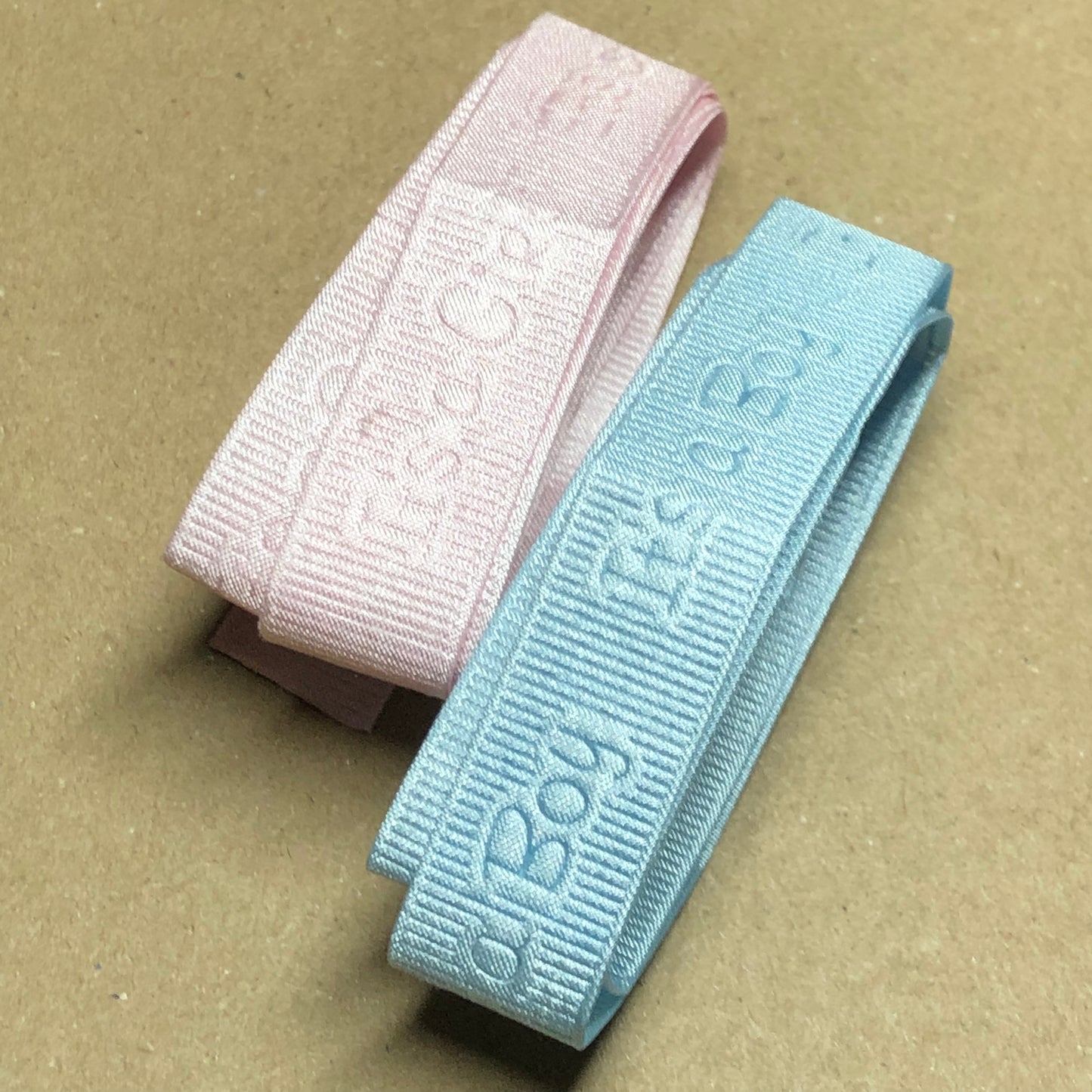 New baby embossed craft ribbon pack 1m 50cm