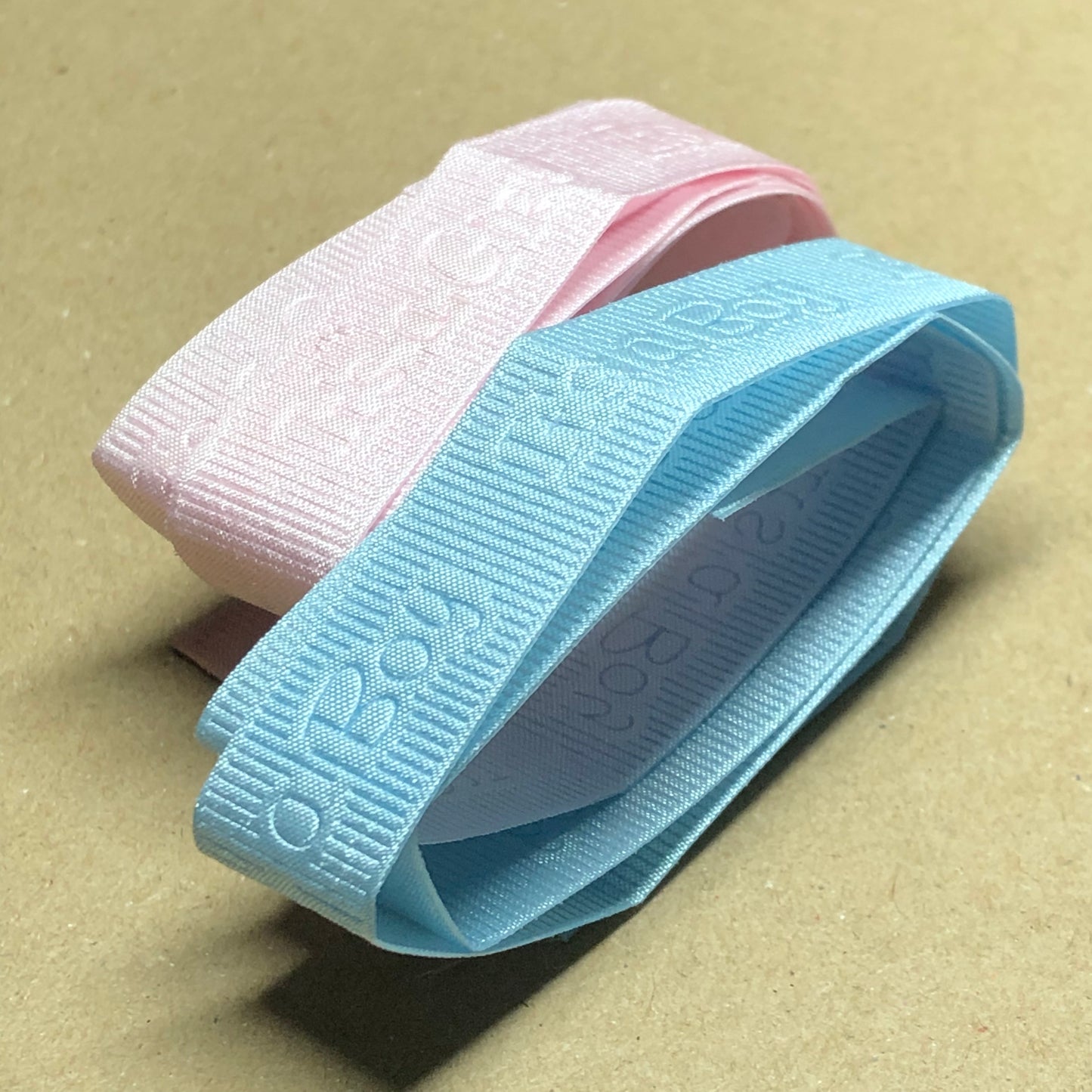 New baby embossed craft ribbon pack 1m 50cm