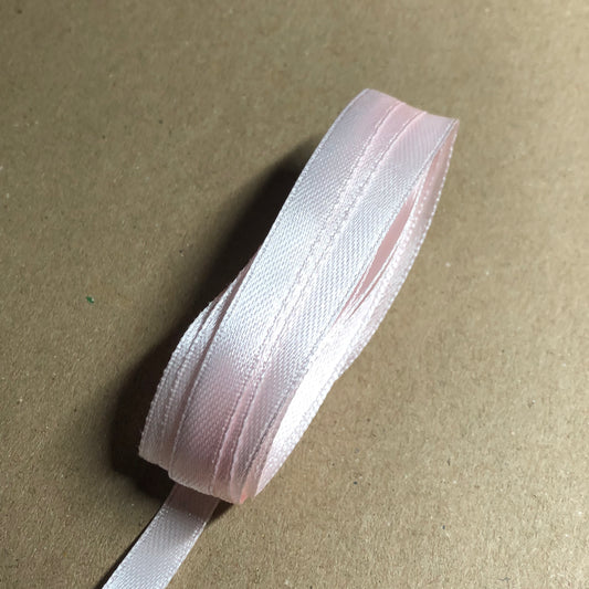 Pale pink satin ribbon 2m