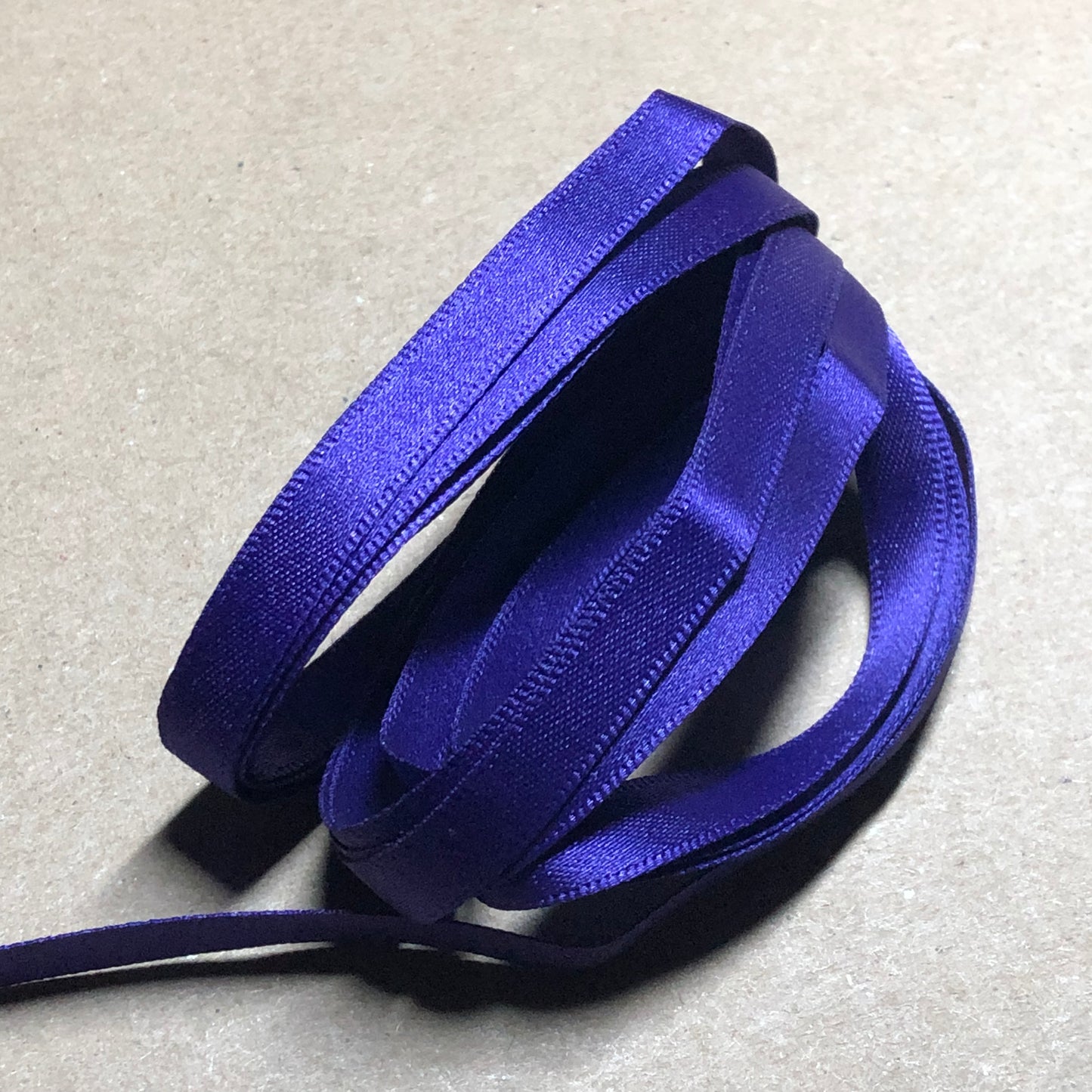 Royal purple satin ribbon 2m