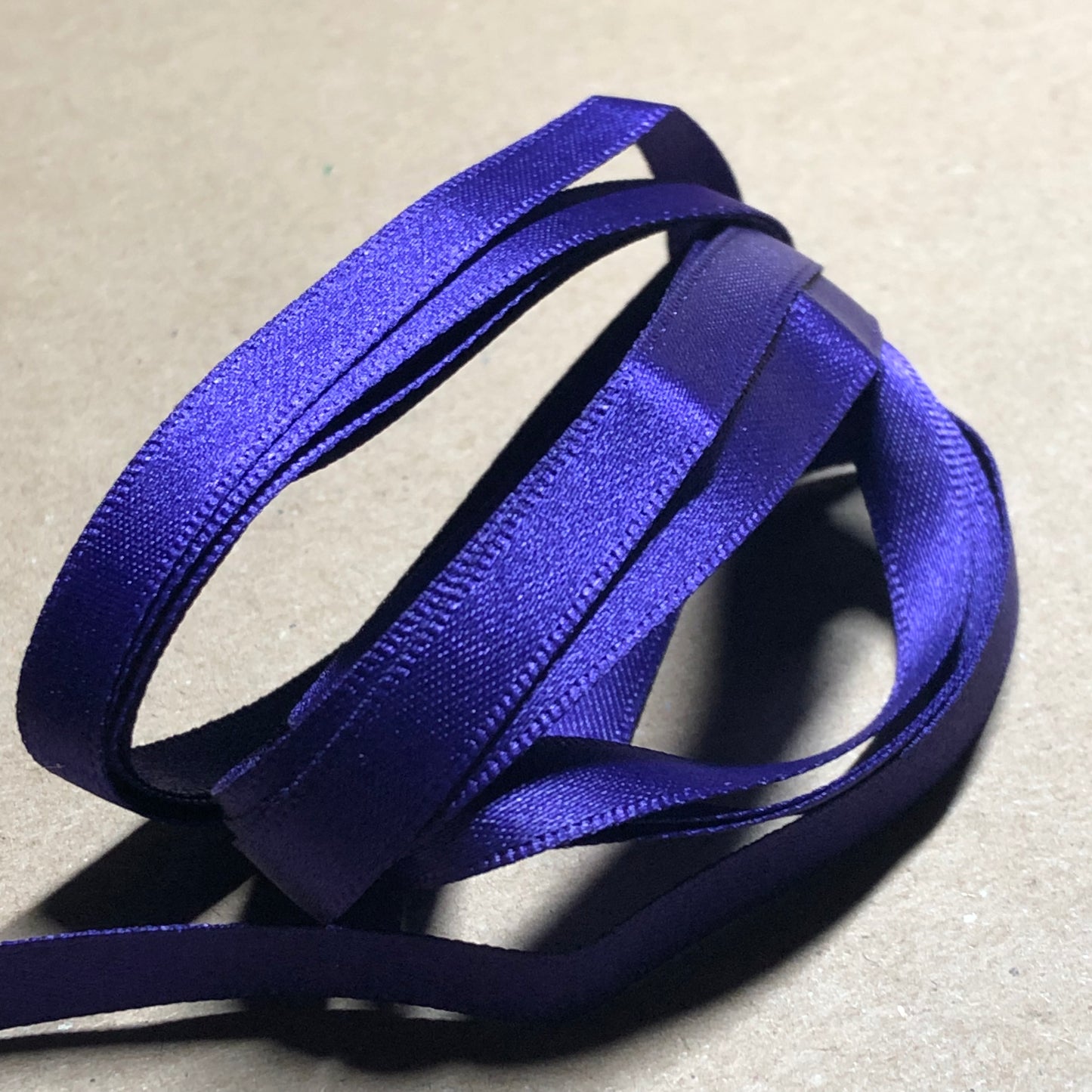 Royal purple satin ribbon 2m