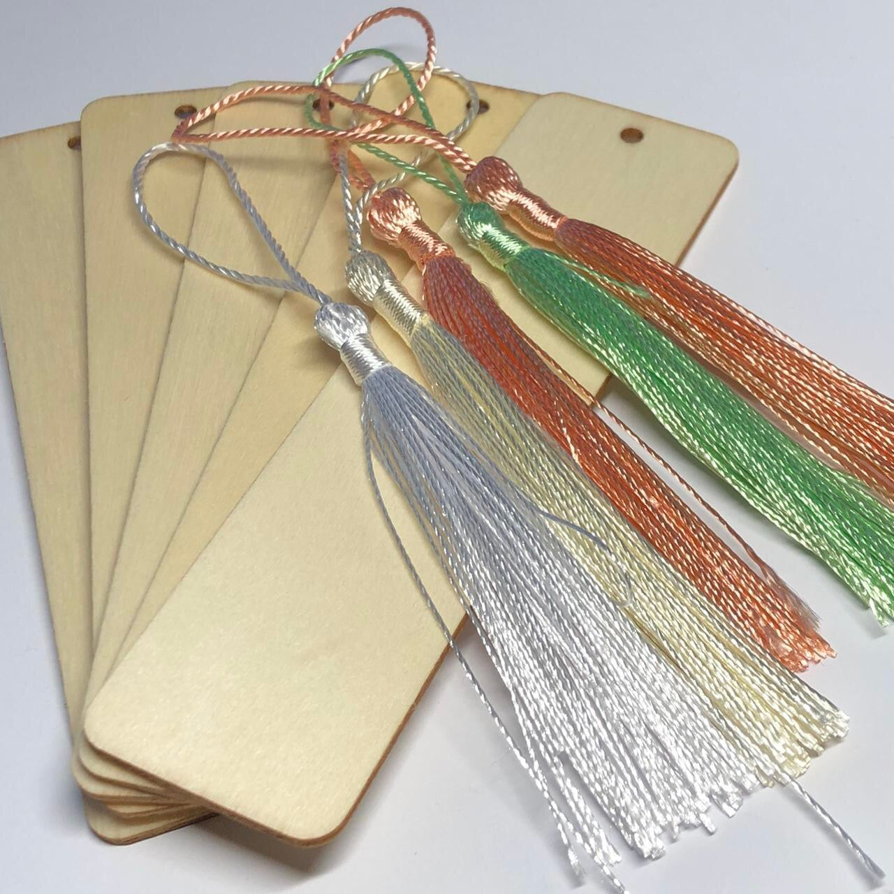 Pastel coloured wooden bookmark kit